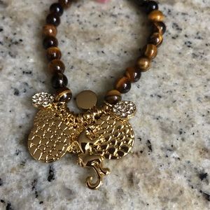 Lilly Pulitzer bracelet with gold color charms